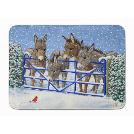 Carolines Treasures Donkeys and Cardinal Machine Washable Memory Foam Mat ASA2209RUG